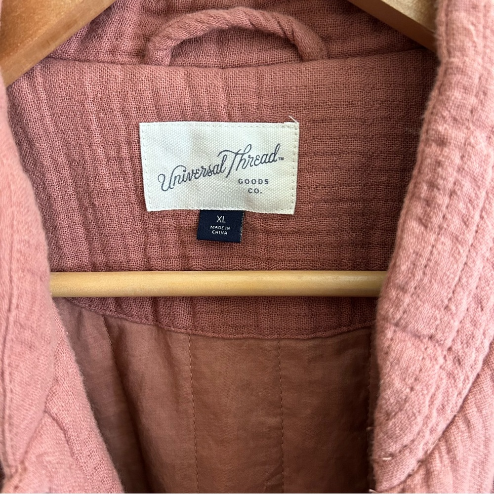 Universal Thread Quilted Button Up Bomber Jacket … - image 8